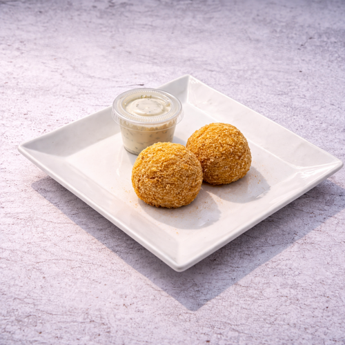 Potato balls stuffed with cheese